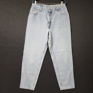Vintage 1999 Levis 550 Relaxed Fit Tapered Leg Size 16 Regular Light Wash
